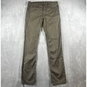 Levis 511 Slim Fit Pants Mens 32x32 Gray Green Fatigue Cotton Blend